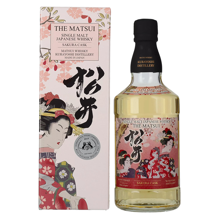 Japonski  Whisky Single malt Sakura Cask Matsui + GB 0,7 l