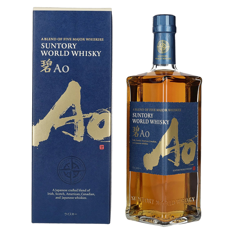 Japonski  Whisky Suntory AO World blended + GB 0,7 l
