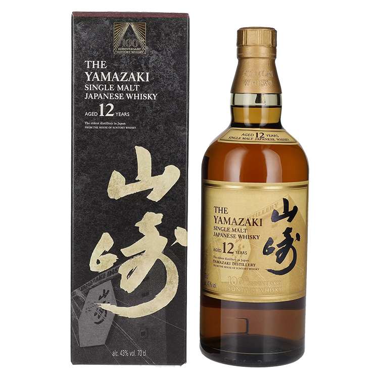 Japonski Whisky The Yamazaki Single Malt 12 YO 100th Anniversary Suntory + GB 0,7 l