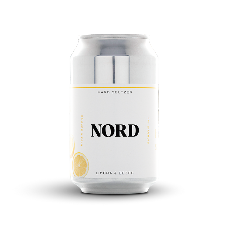 Nord Hard Seltzer limona + bezeg 0,33 l