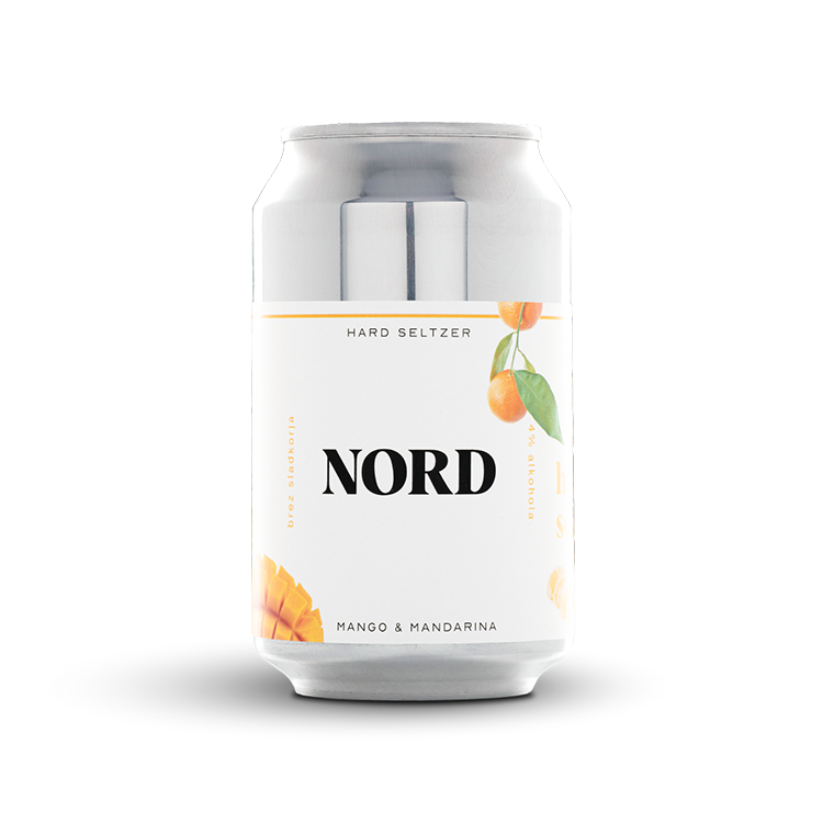 Nord Hard Seltzer mango + mandarina 0,33 l