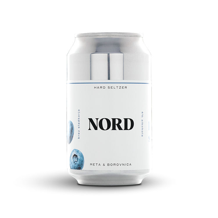 Nord Hard Seltzer meta + borovnica 0,33 l
