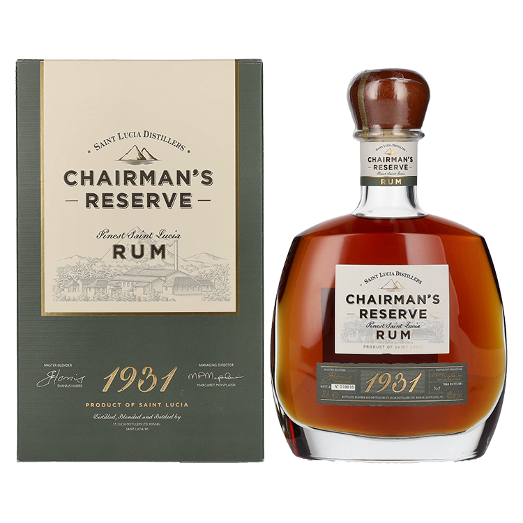 Rum 1931 Finest St. Lucia Chairman's Reserve + GB 0,7 l