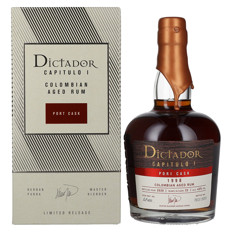 Rum Capitulo 22 Years Old 1998 Dictador + GB 0,7 l