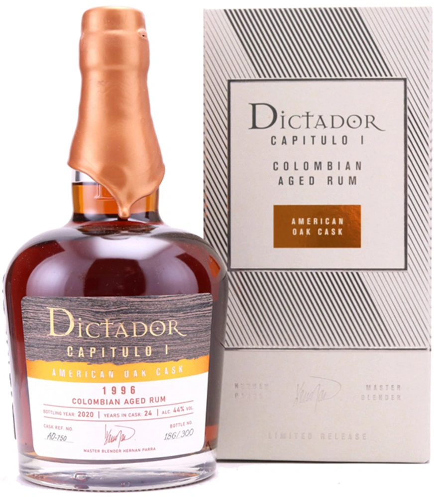 Rum Capitulo 24 Years Old 1996 Dictador + GB0,7 l