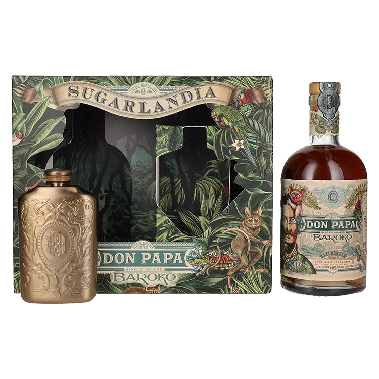 Rum Don Papa Baroko + flask + GB 0,7 l