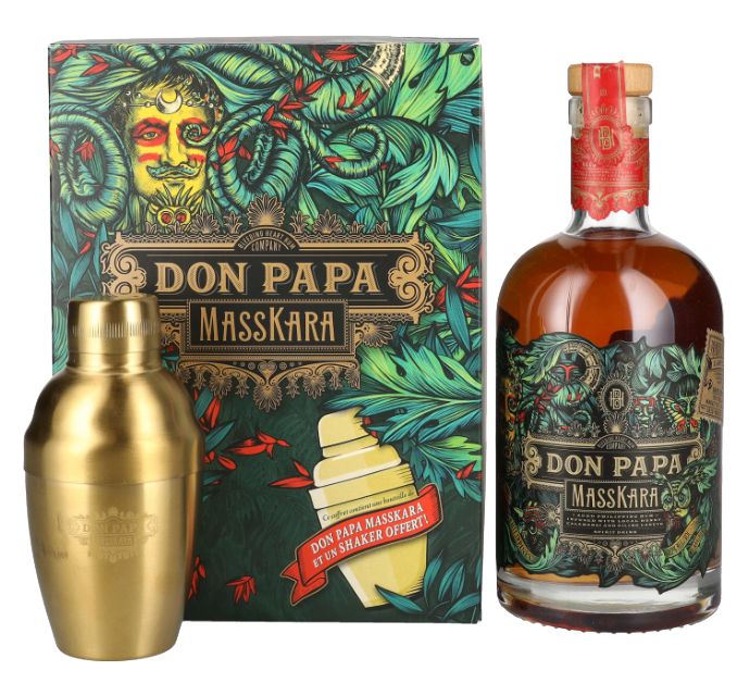 Rum Don Papa Masskara + Shaker 0,7 l