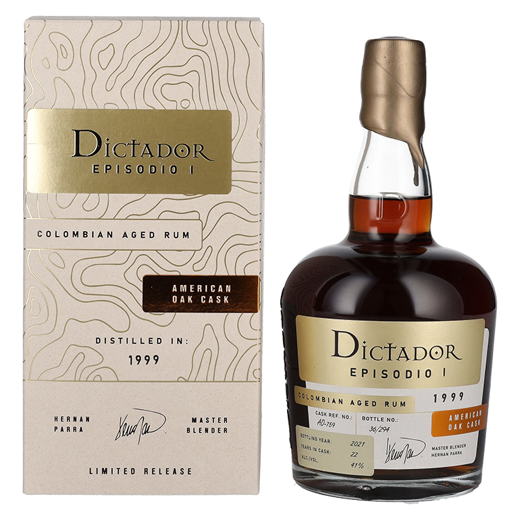 Rum EPISODIO I 22 Years Old 1999 Dictador + GB 0,7 l