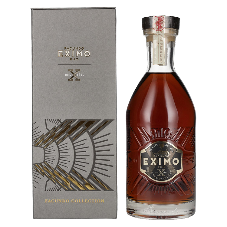 Rum Facundo EXIMO X Anos Rum + GB 0,7 l