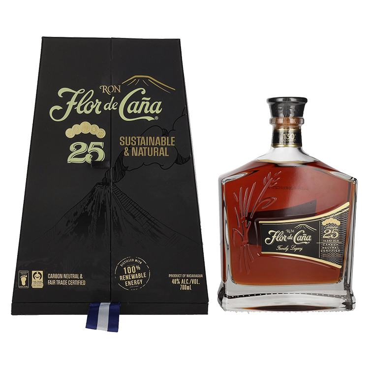 Rum Flor de Cana 25 y GB 0,7 l