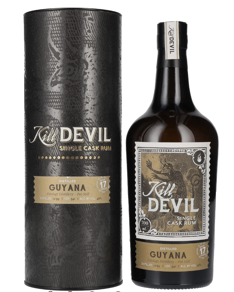 Rum Hunters Laing Kill Devil Guyana 17 Years Old Single Cask Rum 1999 + GB 0,7 l