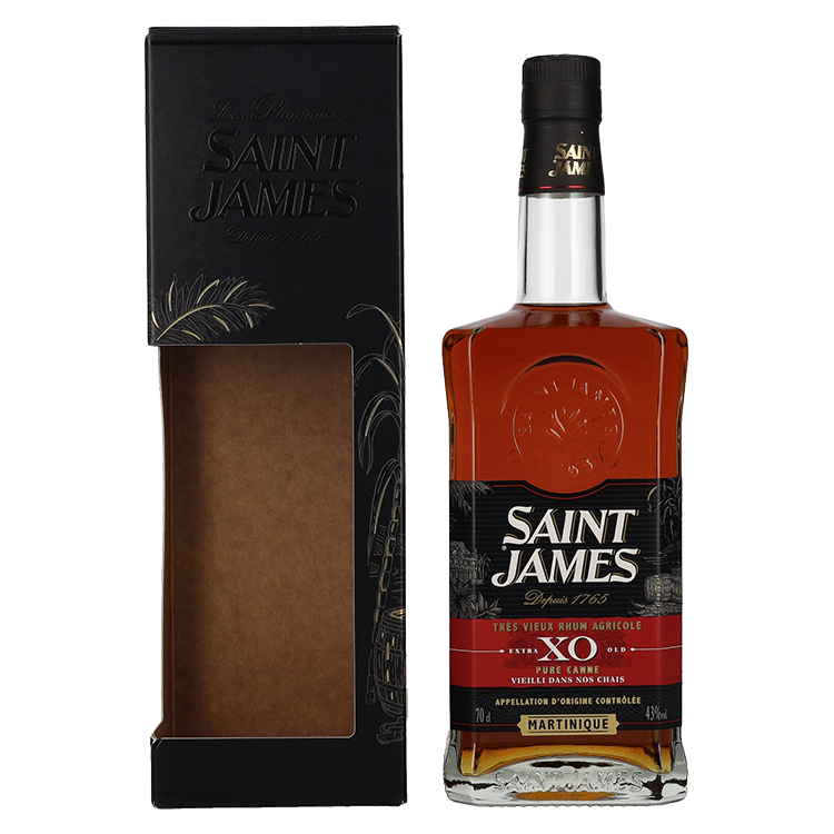 Rum XO Vieux Agricole Saint James + GB 0,7 l