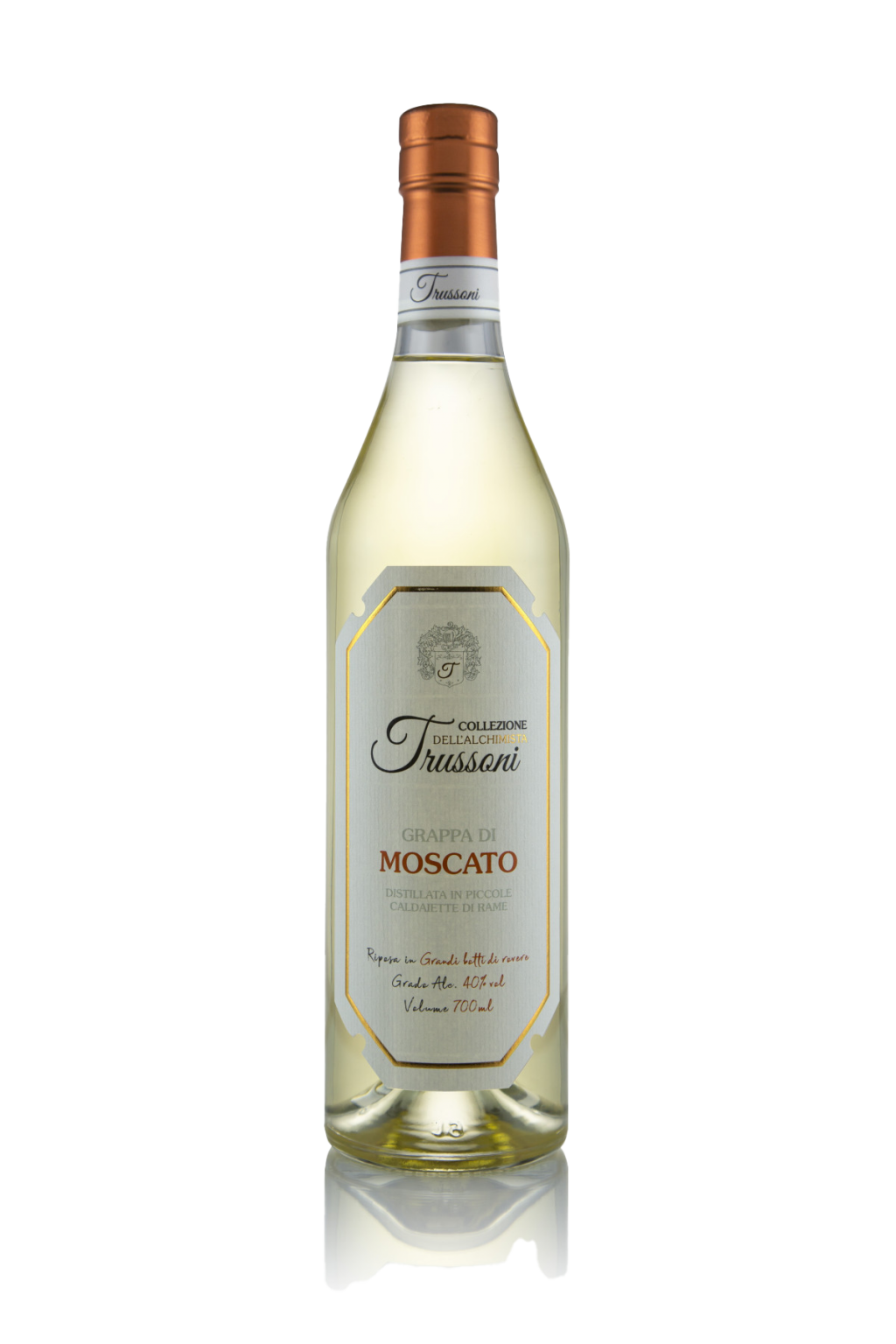 Sadno Žganje Grappa di Moscato gialla Collezione dell'Alchimista Trussoni 0,70 l