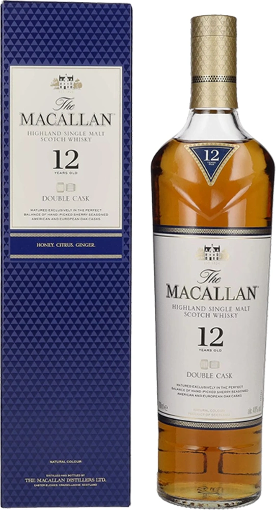 Škotski Whisky 12 Years Old DOUBLE CASK Macallan + GB 0,7 l