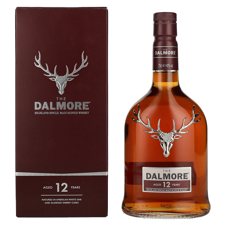 Škotski Whisky 12 Years Old Highland Single Malt The Dalmore + GB 0,7 l