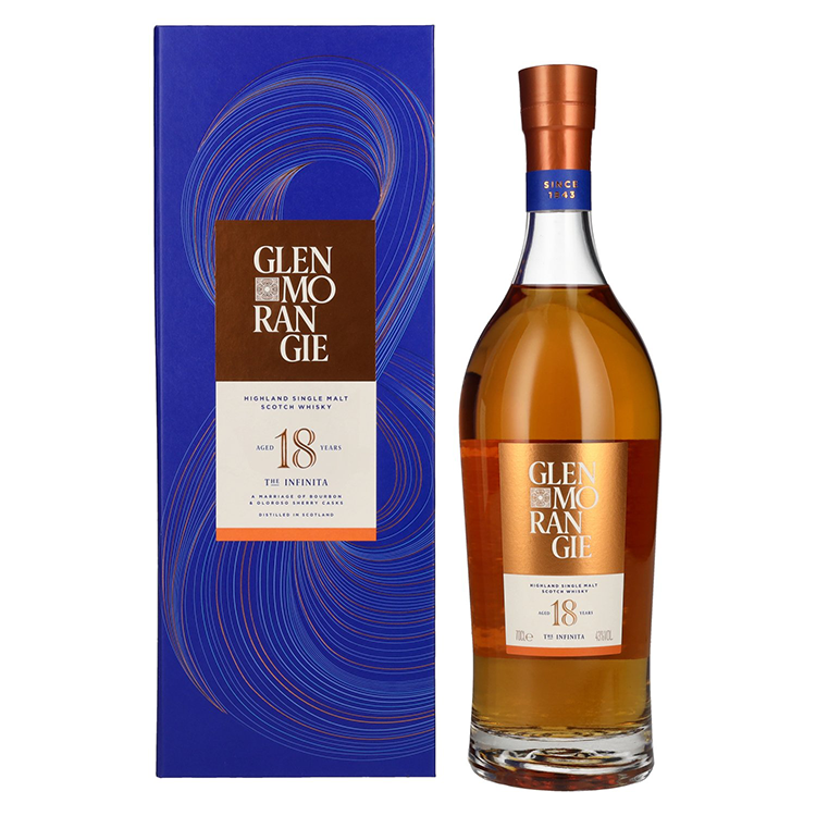 Škotski whisky 18 YO EXTREMELY RARE Single Malt Glenmorangie + GB 0,7 l