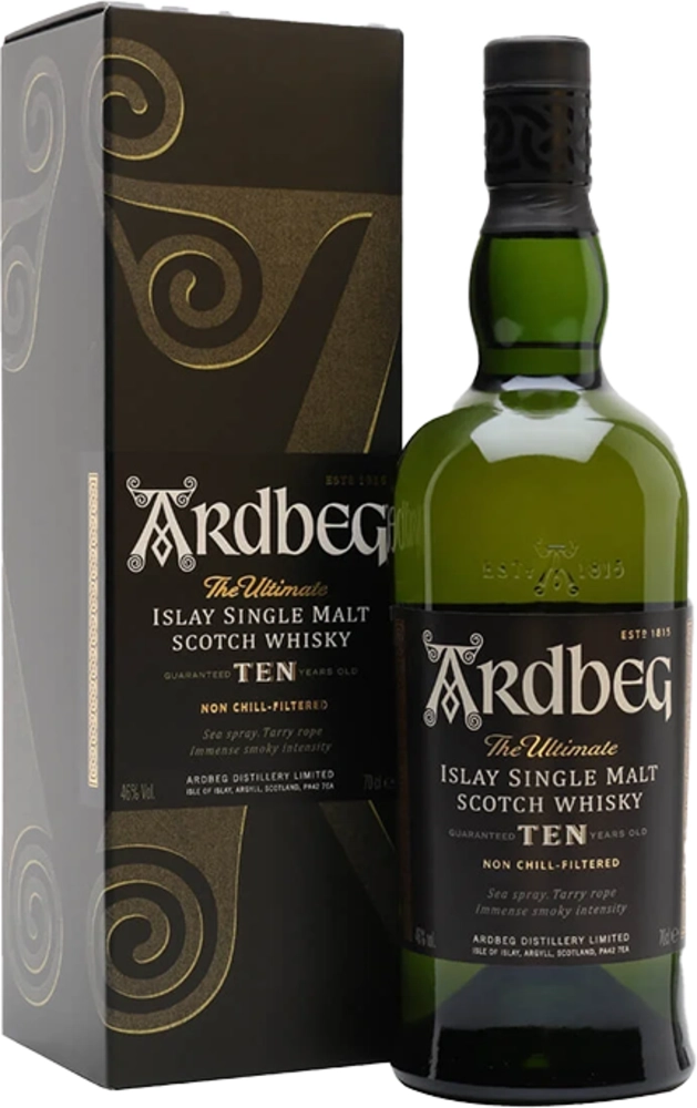 Škotski whisky Ardbeg Ten + GB 0,7 l