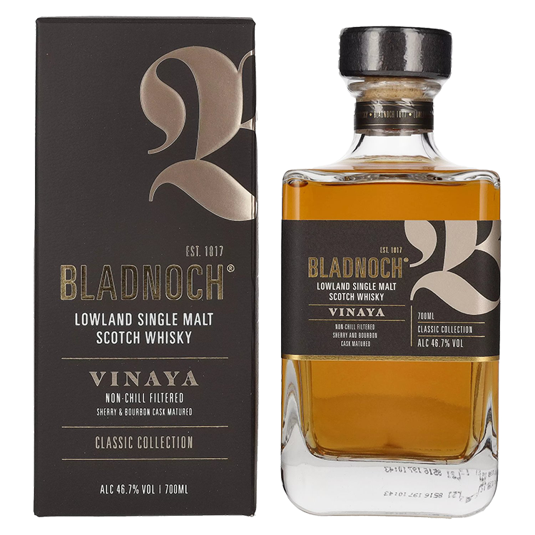 Škotski Whisky Bladnoch VINAYA Lowland Single Malt + GB 0,7 l
