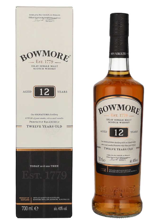 Škotski whisky Bowmore 12yo Single Malt + GB 0,7 l