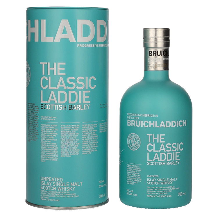 Škotski Whisky Bruichladdich THE CLASSIC LADDIE Single Malt + GB 0,7 l