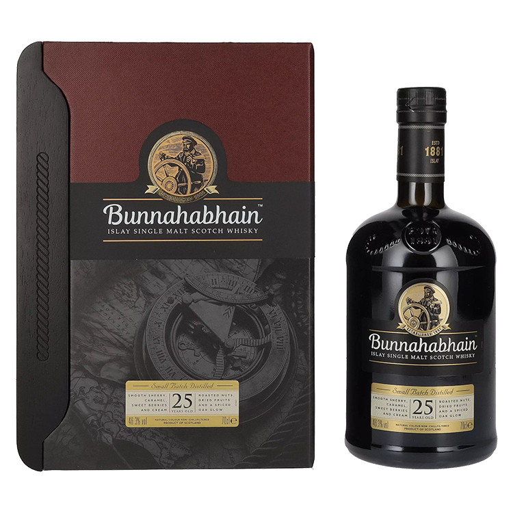 Škotski whisky Bunnahabhain 25yo Single Malt + GB 0,7 l