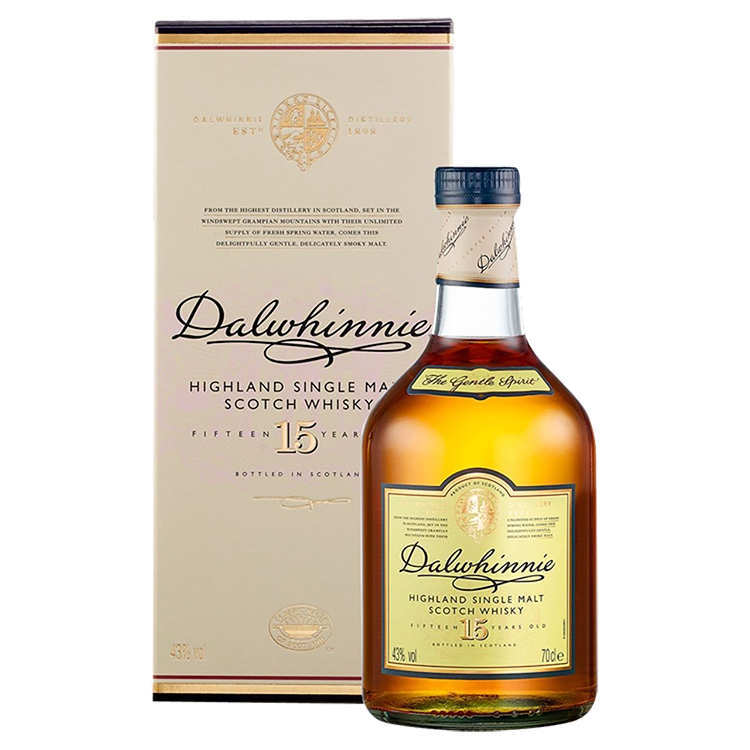 Škotski whisky Dalwhinnie 15 YO + GB 0,7 l