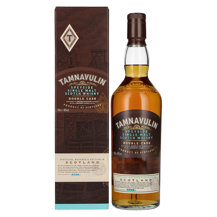 Škotski Whisky Double Cask Single Malt Tamnavulin + GB 0,7 l