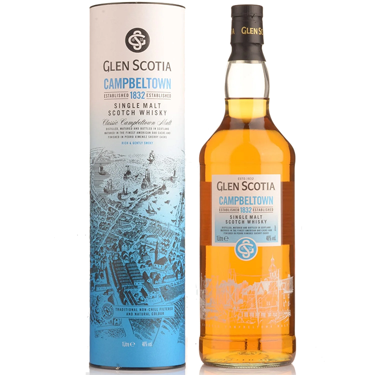 Škotski Whisky Glen Scotia Campbeltown 1832 Single Malt + GB 1 l