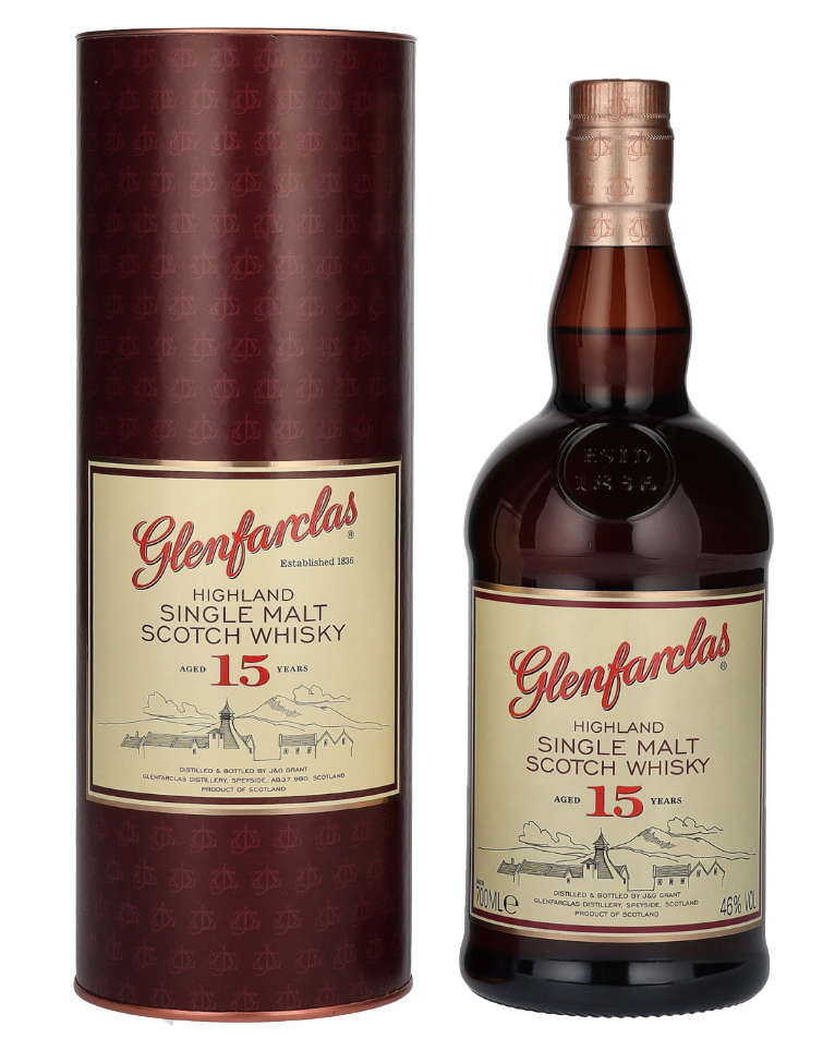 Škotski Whisky Glenfarclas 15yo Single malt + GB 0,7 l