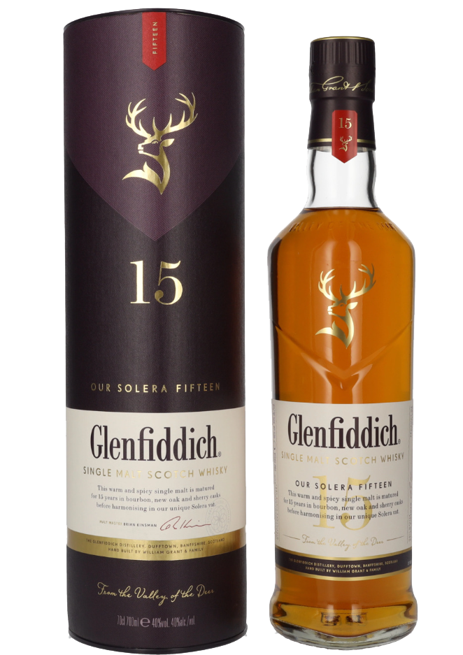 Škotski whisky Glenfiddich 15 YO + GB 0,7 l