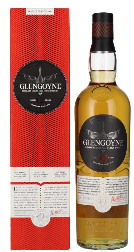 Škotski Whisky Glengoyne 12 Y.O. + Gb 0,7 l