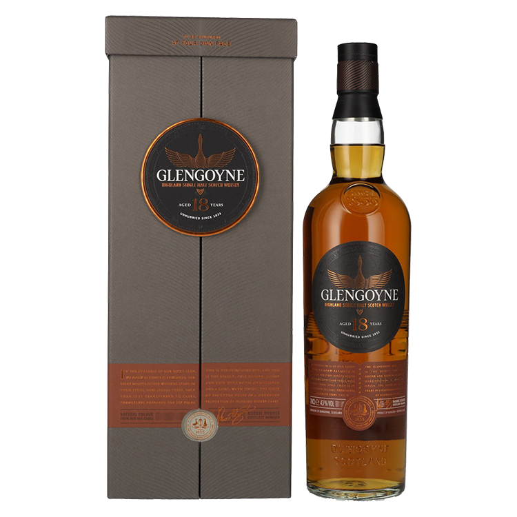 Škotski Whisky Glengoyne 18 Y.O. + Gb 0,7 l