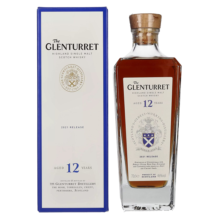 Škotski Whisky Glenturret 12yo Single Malt + GB 0,7 l