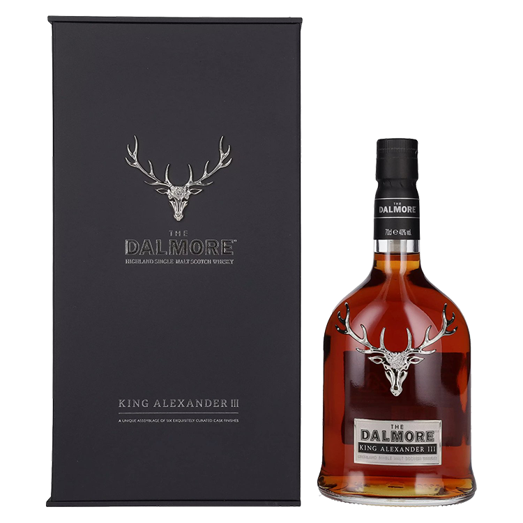 Škotski whisky King Alexander III Higland Single Malt The Dalmore + GB 0,7 l