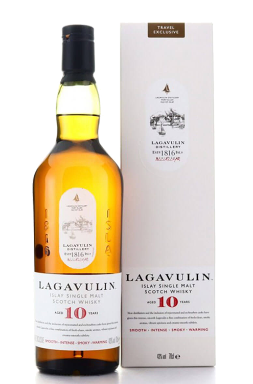 Škotski whisky Lagavulin Single Malt Whisky 10yo + GB 0,7 l