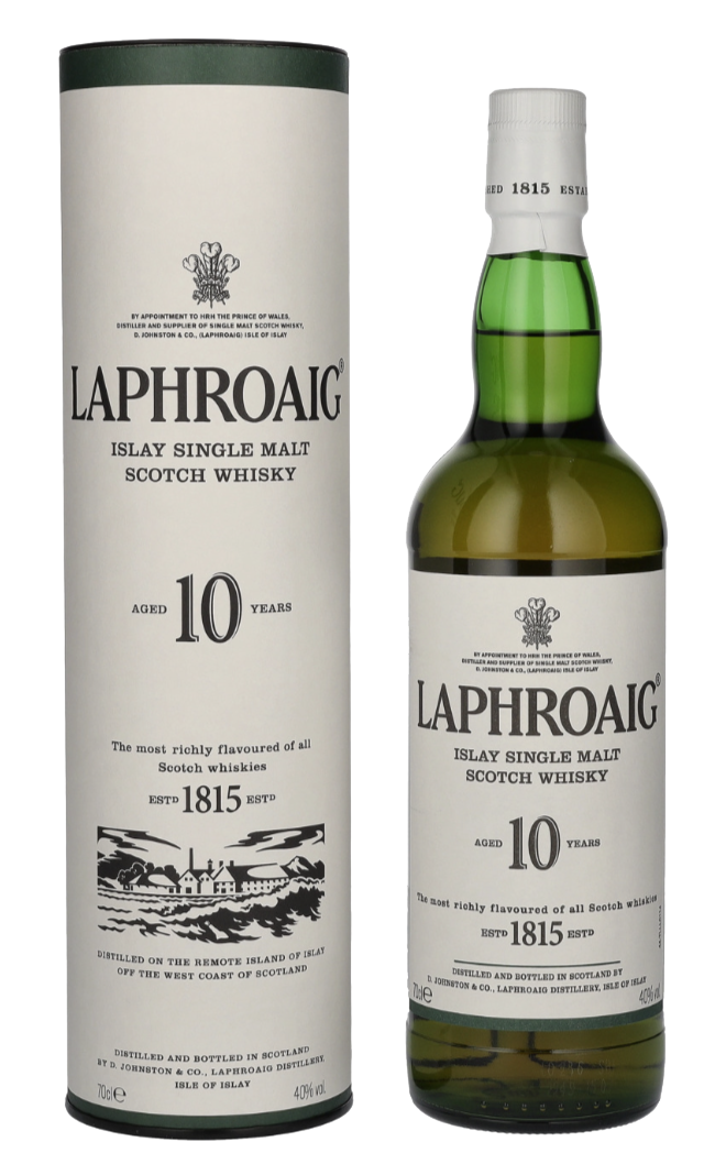 Škotski whisky LAPHROAIG 10 Single malt + GB 0,7 l