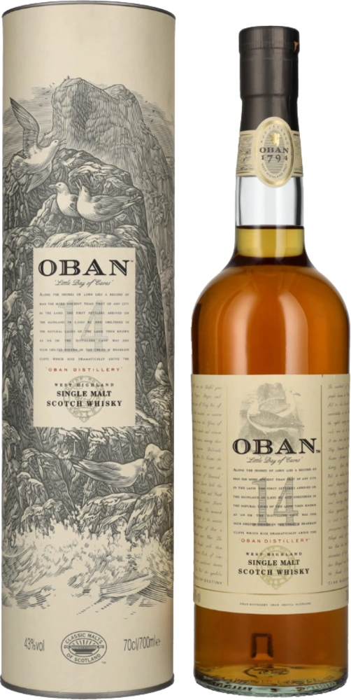 Škotski whisky Oban 14 + GB 0,7 l