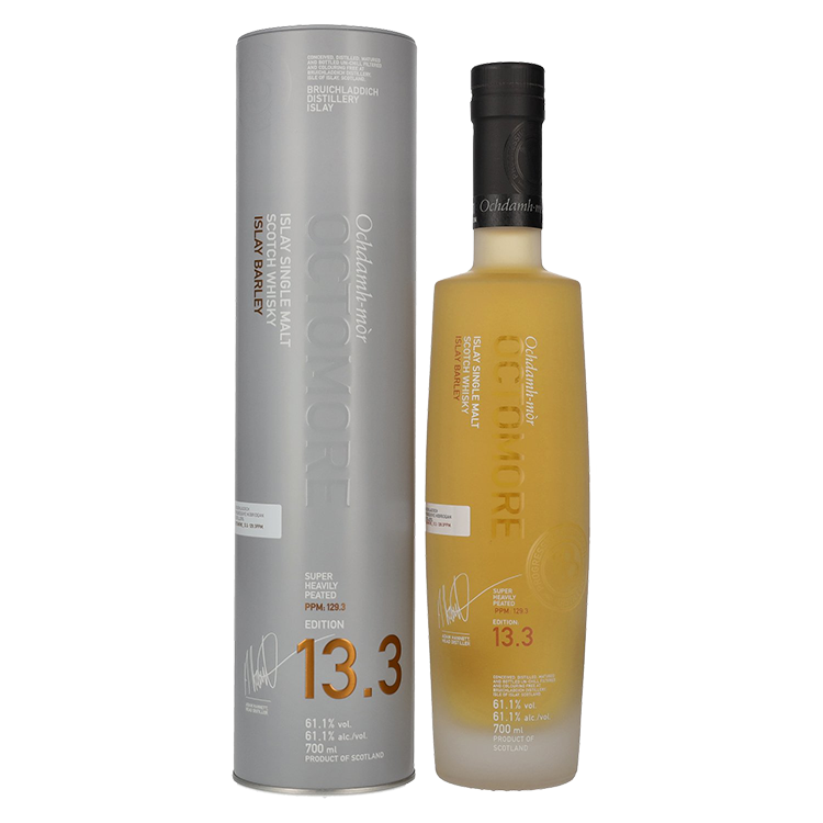 Škotski Whisky Octomore EDITION: 13.3 Super Heavily Peated Islay Barley 2022 + GB 0,7 l