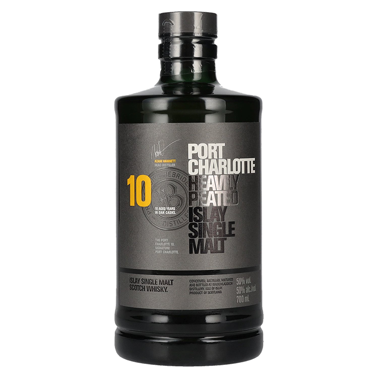 Škotski Whisky Port Charlotte 10 Years Old Heavily Peated Islay Single Malt 0,7 l