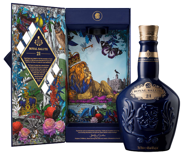 Škotski whisky Royal Salute 21 let + GB 0,7 l