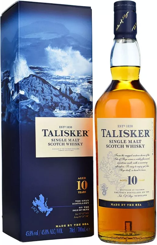 Škotski whisky Talisker 10 + GB 0,7 l