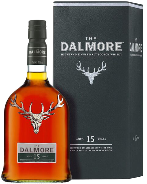 Škotski Whisky The Dalmore 15 Old Highland Single Malt + GB 0,7 l