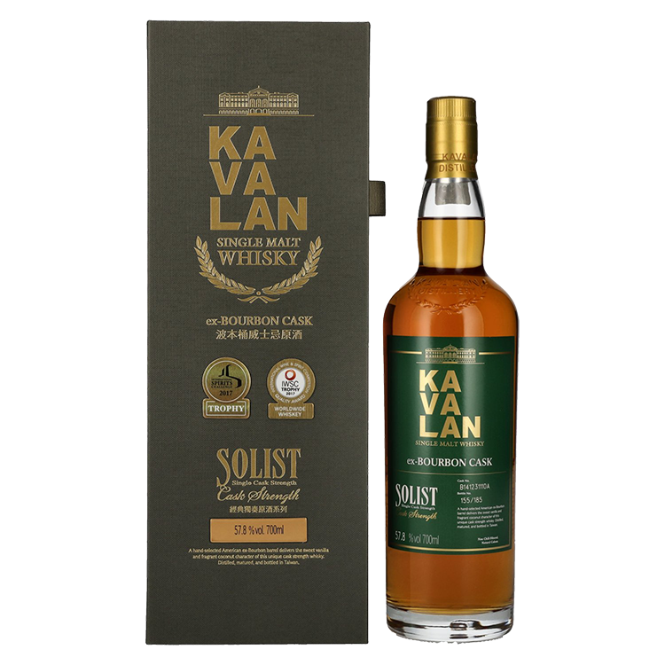 Tajvanski Whisky Solist Ex-Bourbon cask Kavalan + GB 0,7 l