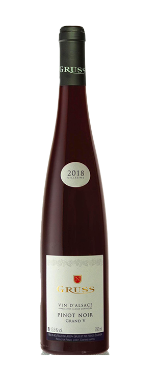 Vino Pinot Noir Grand V Domaine Gruss 0,75 l