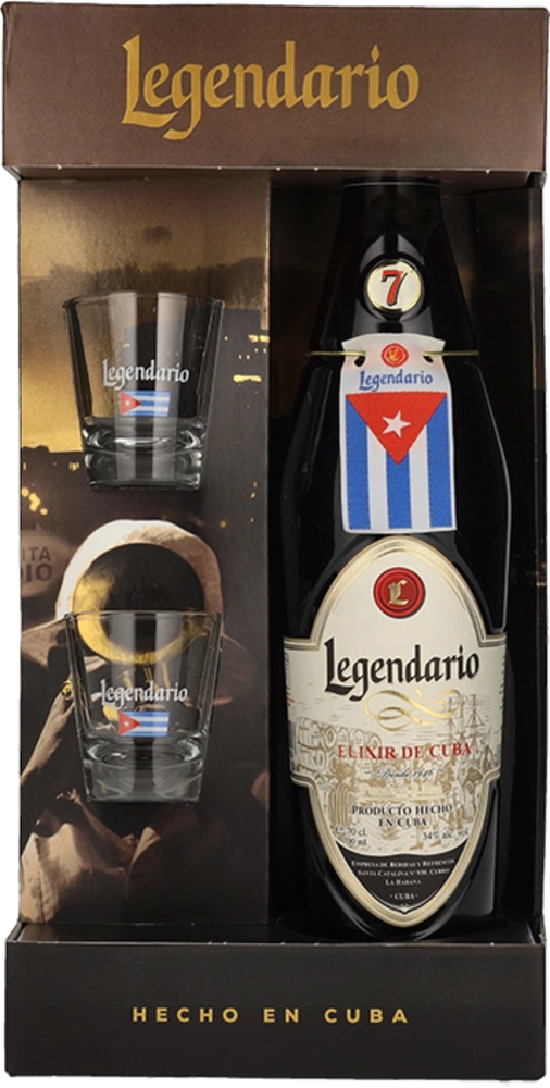 Rum Legendario Elixir 7 Y.O. +2 kozarca 0,7 l | Drinx.si