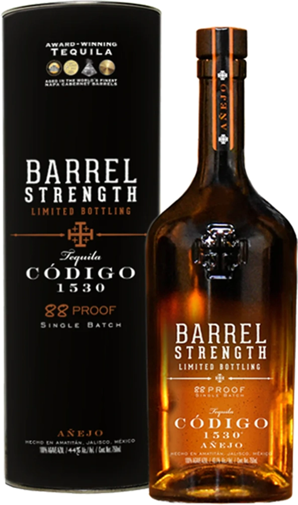 Tequila Barrel Strength Anejo Codigo 1530 + GB 0,7 l Drinx.si