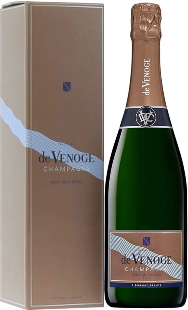 Champagne Cordon Bleu Millesime 2014 De Venoge + GB 0,75 l