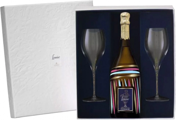 Champagne Cuvee Louise Vintage 2005 + 2 kozarca Pommery 0,75 l