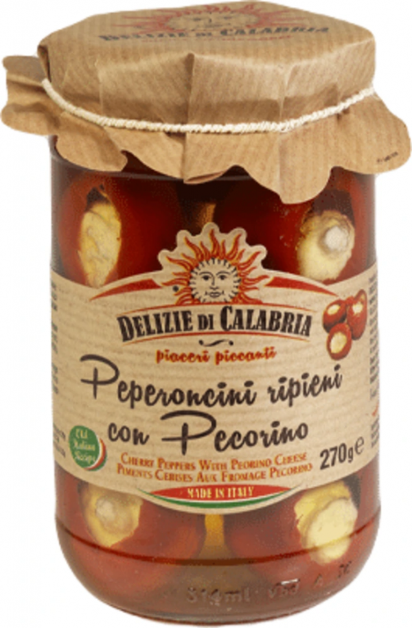 ČILI PAPRIKE POLNJENE S PECORINO SIROM DELIZIE DI CALABRIA 270 g
