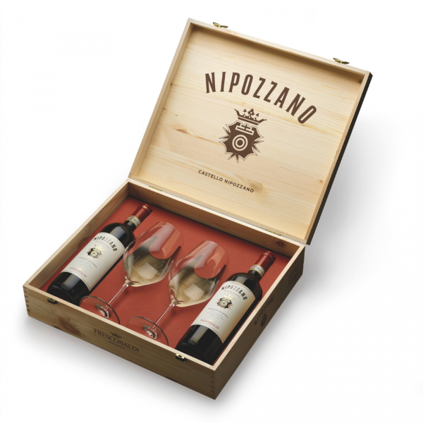Darilni paket 2 x Nipozzano + 2 kozarca Frescobaldi 0,75 l